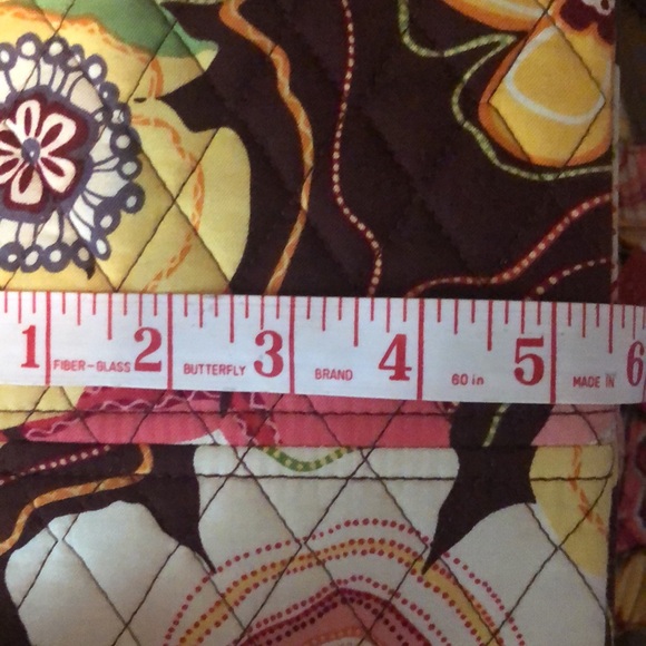 Vera Bradley Floral Quilted Bag - Brown, Yellow, Pink - Picture 13 of 13